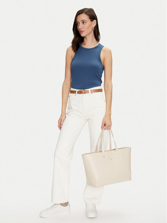 Tommy Hilfiger Tommy Hilfiger Τοπ WW0WW38635 Μπλε Slim Fit