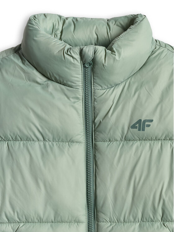 4F 4F Kamizelka OUTERWEAR Turkusowy Regular Fit
