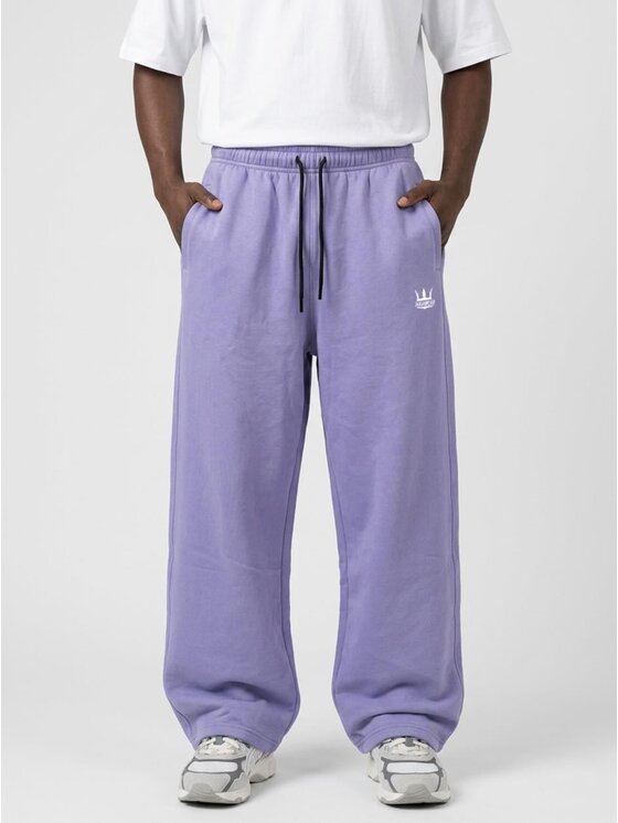 Jigga Wear Jigga Wear Spodnie dresowe Szerokie wygodne 131965 Fioletowy Baggy Fit