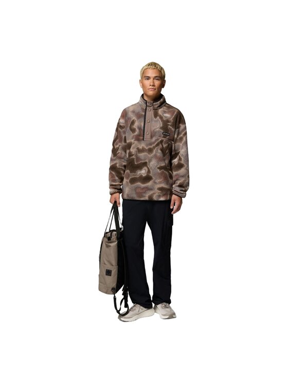 Columbia Columbia Polar Helvetia™ II Printed Half Snap Fleece Brązowy Regular Fit