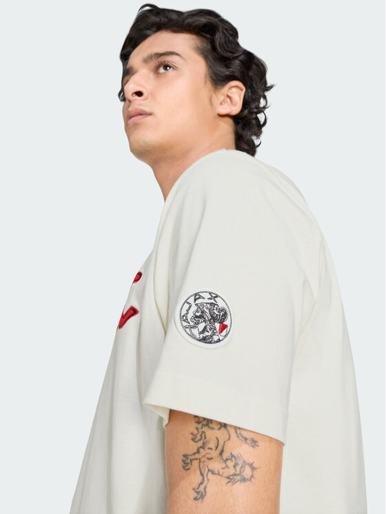 adidas adidas Koszulka techniczna Ajax Amsterdam US Biały Regular Fit