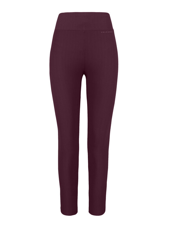Volcano Volcano Legginsy N-LISBONA Fioletowy Regular Fit