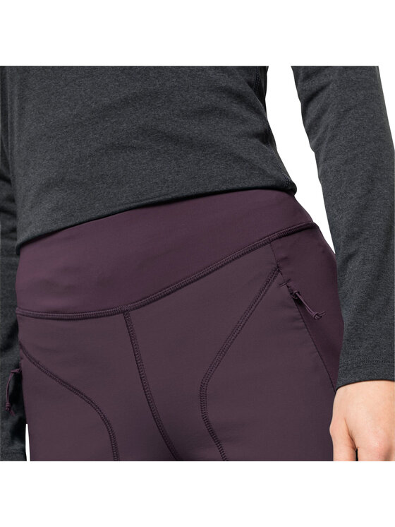 Jack Wolfskin Jack Wolfskin Spodnie dresowe Jack Wolfskin Salmaster Pants W Fioletowy Regular Fit