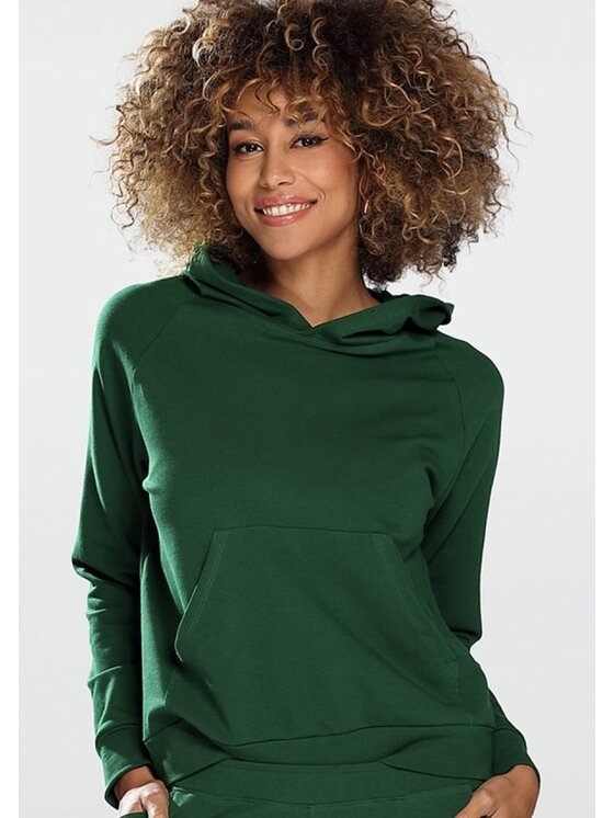 DKaren Sport DKaren Sport Bluza Seattle Zielony Classic Fit
