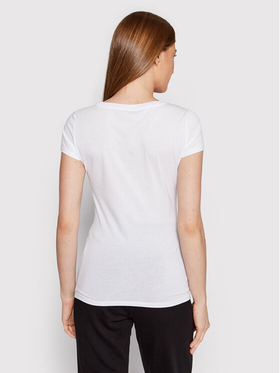 Armani Exchange Armani Exchange T-Shirt 8NYT70 YJ16Z 1000 Biały Slim Fit
