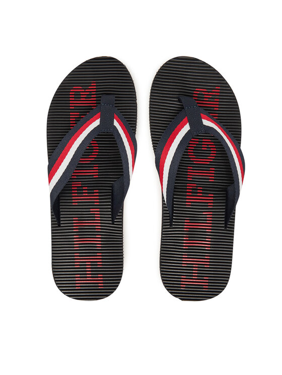 Tommy Hilfiger Tommy Hilfiger Zehentrenner Massage Beach Sandal FM0FM05443 Dunkelblau
