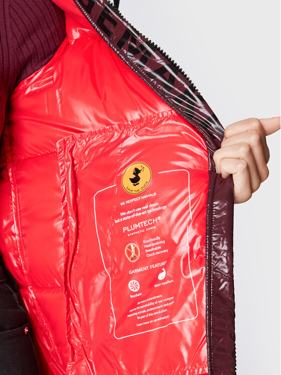 Save The Duck Save The Duck Zimska jakna D45510W LUCK15 Tamnocrvena Regular Fit