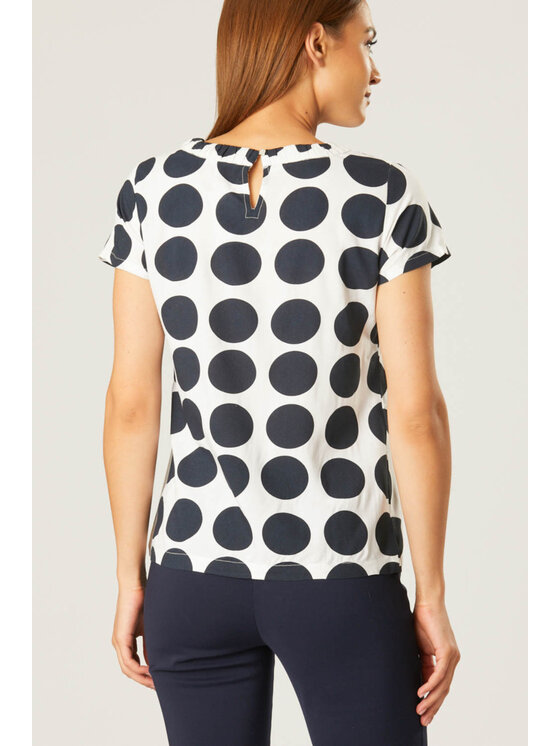 QUIOSQUE QUIOSQUE Blúzka BL-7539 SS21 Tmavomodrá Regular Fit