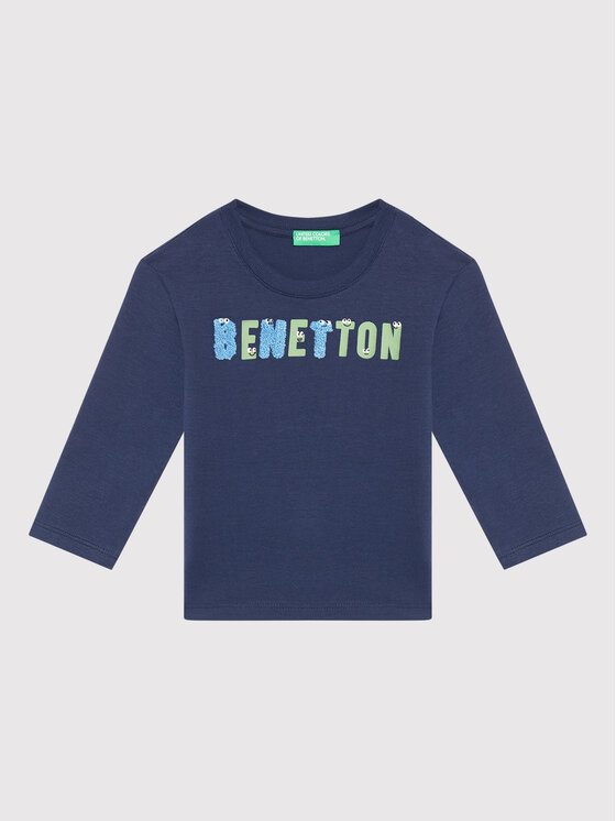United Colors Of Benetton Bluză 3ATNC15F2 Bleumarin Regular Fit