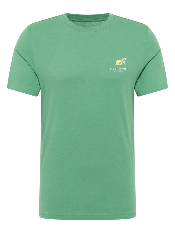 Mustang Mustang T-Shirt AUSTIN Zielony Regular Fit