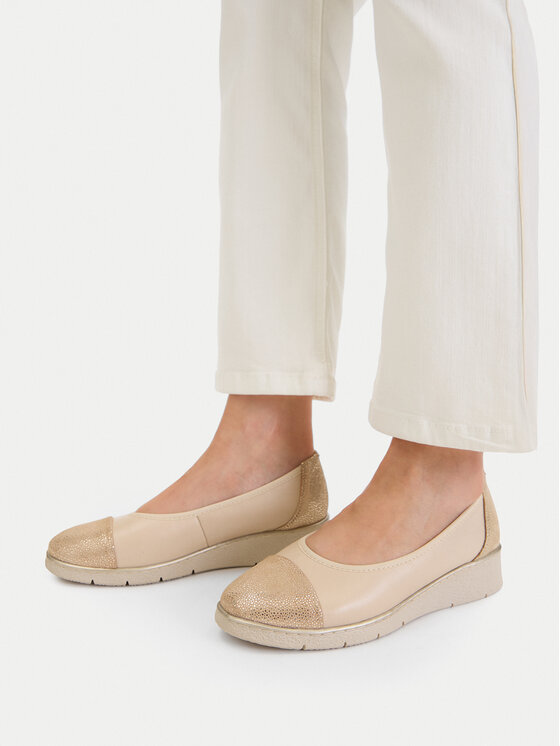 Go Soft Go Soft Ballerinas CEO-WI16-FLEXX-02 Beige