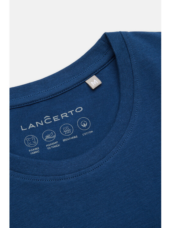 Lancerto Lancerto T-Shirt Jeffrey TS073124000005 Niebieski Regular Fit