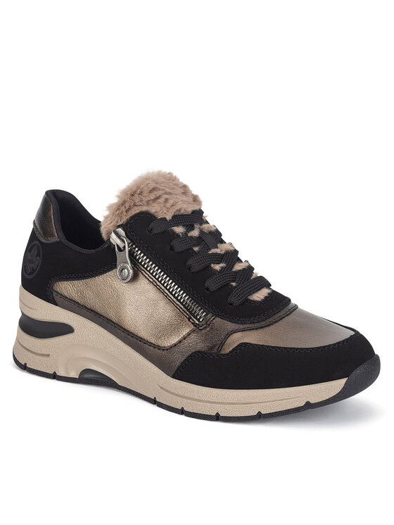 Rieker Rieker Pusbačiai N9301-90 Juoda