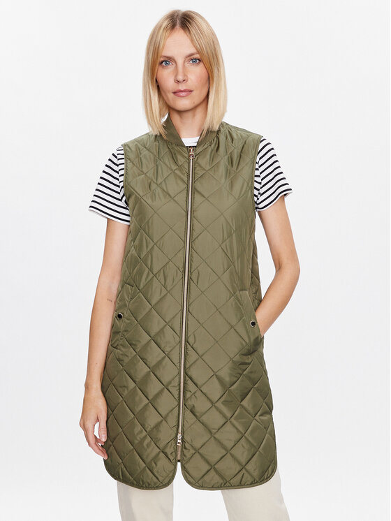 Geox Geox Αμάνικο Μπουφάν Asheely W3520N-T2973 F3034 Πράσινο Regular Fit