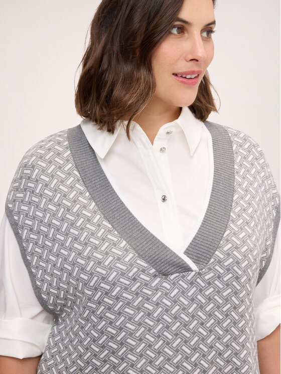 Fiorella Rubino Fiorella Rubino Maglione M296L008578N0S3 Grigio Over Fit
