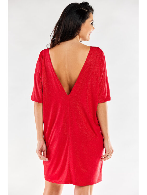 Awama Awama Abito da sera A557 Rosso Basic Fit