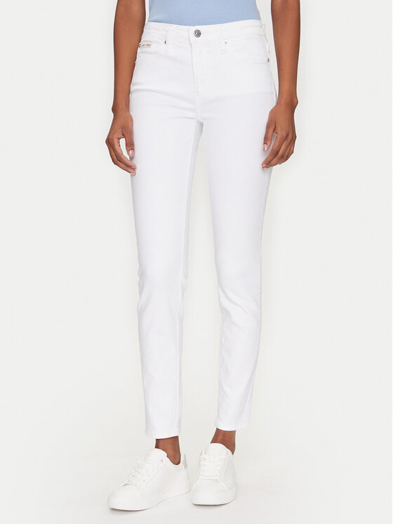 Calvin Klein Jeans Jeans J20J225120 Bianco Skinny Fit, taglia : 29_34