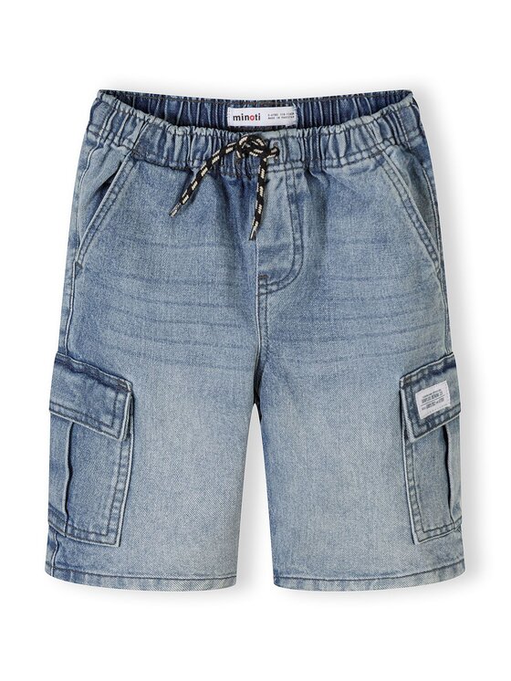 minoti minoti Szorty jeansowe 29SHORT250 Błękitny Regular Fit