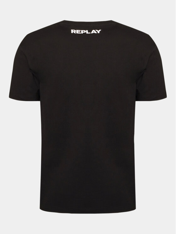 REPLAY Replay Тишърт M6668.000.23608P Черен Regular Fit