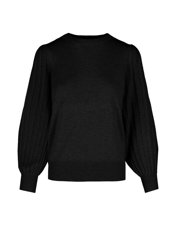 Volcano Volcano Sweter S-MONKI Czarny Regular Fit
