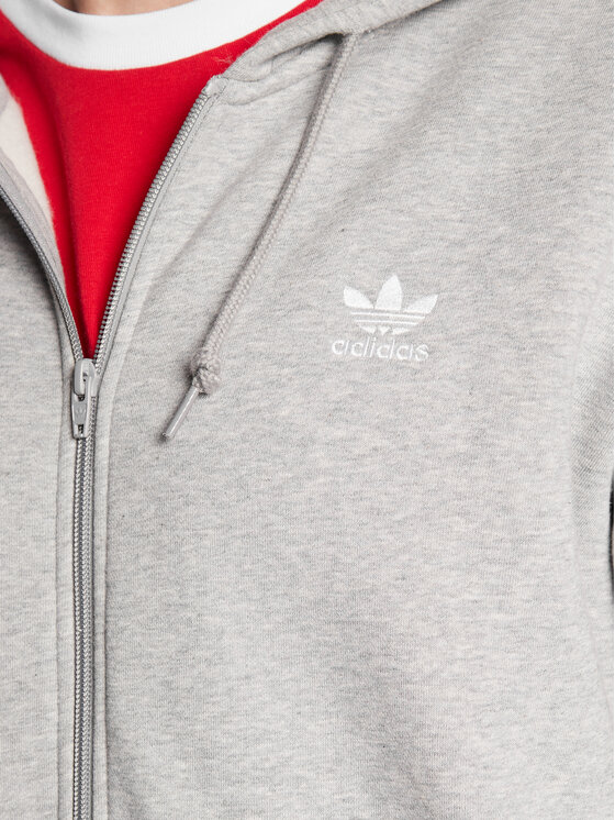 adidas adidas Bluza 3-Stripes ED5969 Szary Regular Fit