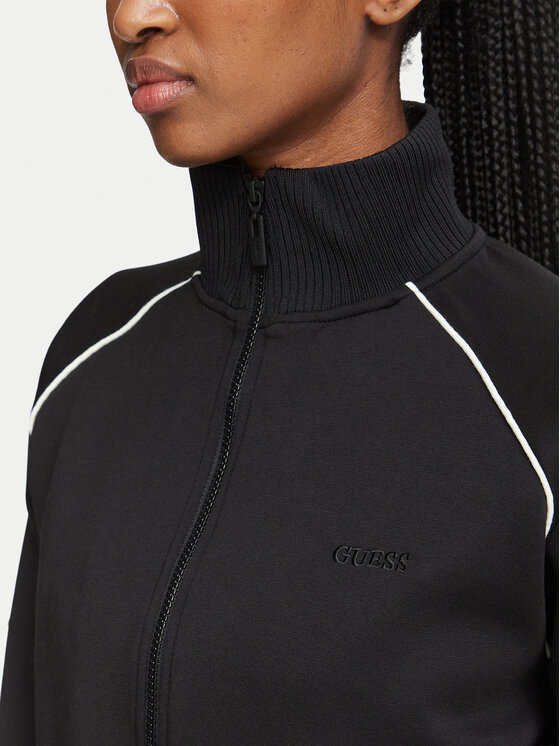 Guess Guess Μπλούζα V6BQ04 K6263 Μαύρο Regular Fit