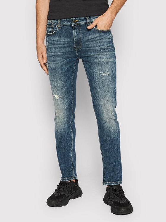 Only & Sons Jeans hlače Loom 22020480 Mornarsko modra Slim Fit