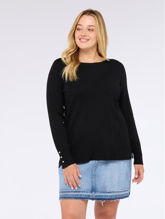 Fiorella Rubino Fiorella Rubino Maglione M631L008005N033 Nero A-Line Fit