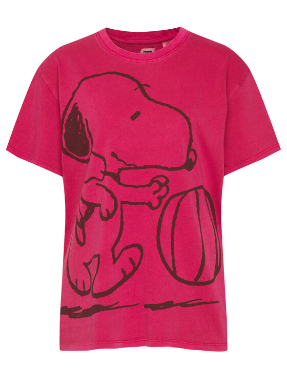Levi's® Levi's® T-Shirt PEANUTS® Snoopy Soccer Tee 56152-0002 Ροζ Oversize
