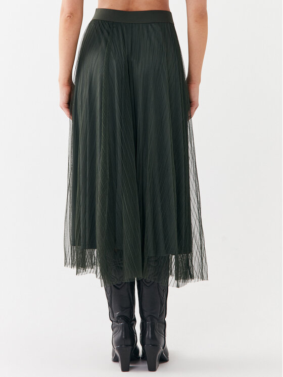 ONLY ONLY Spódnica midi 15214303 Zielony Regular Fit