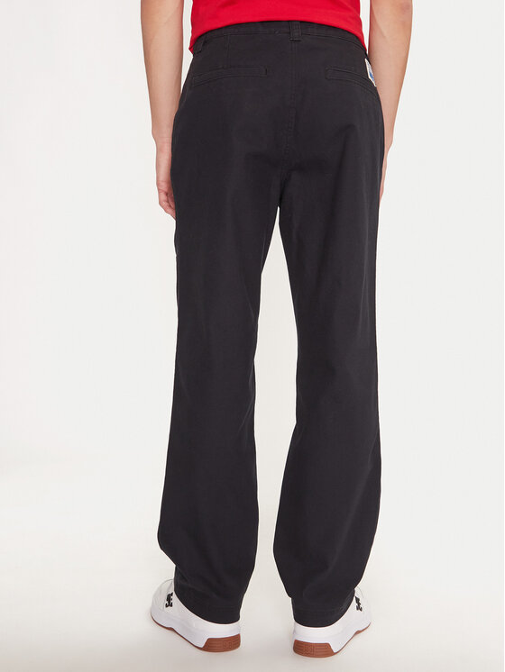Champion Champion Stoffhose 220506 Schwarz Straight Leg