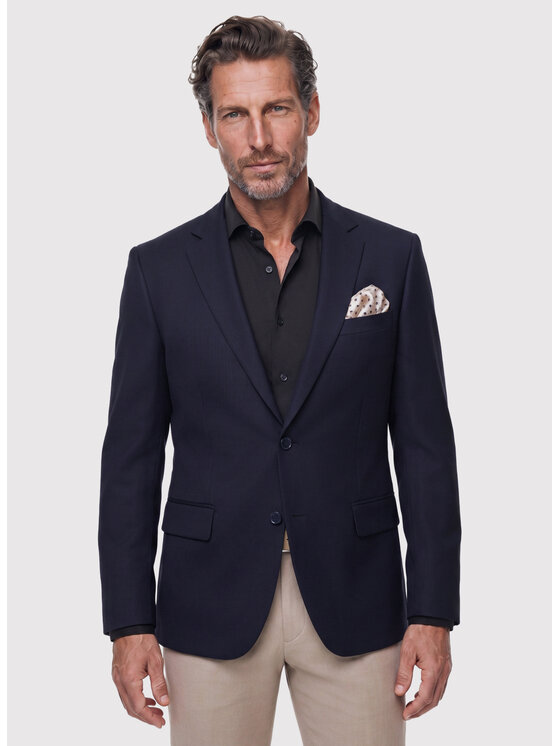 Pako Lorente Pako Lorente Marynarka P26WP-3X-011 Granatowy Slim Fit