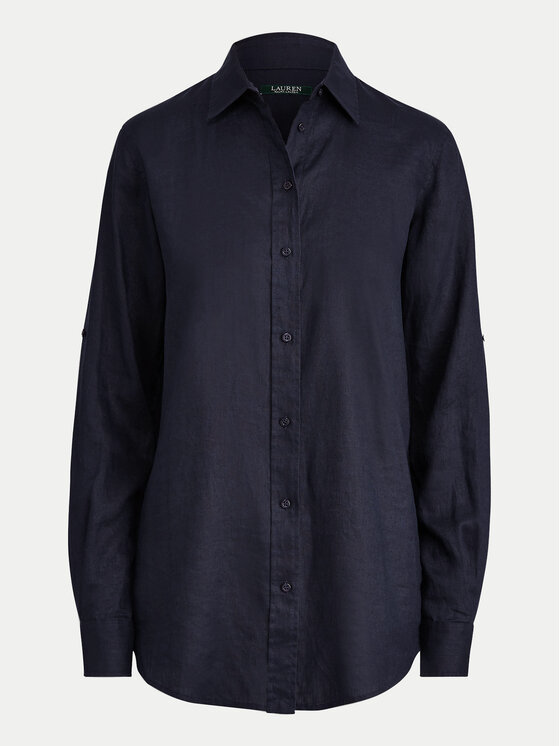 LAUREN RALPH LAUREN Lauren Ralph Lauren Πουκάμισο 200782777003 Σκούρο μπλε Relaxed Fit
