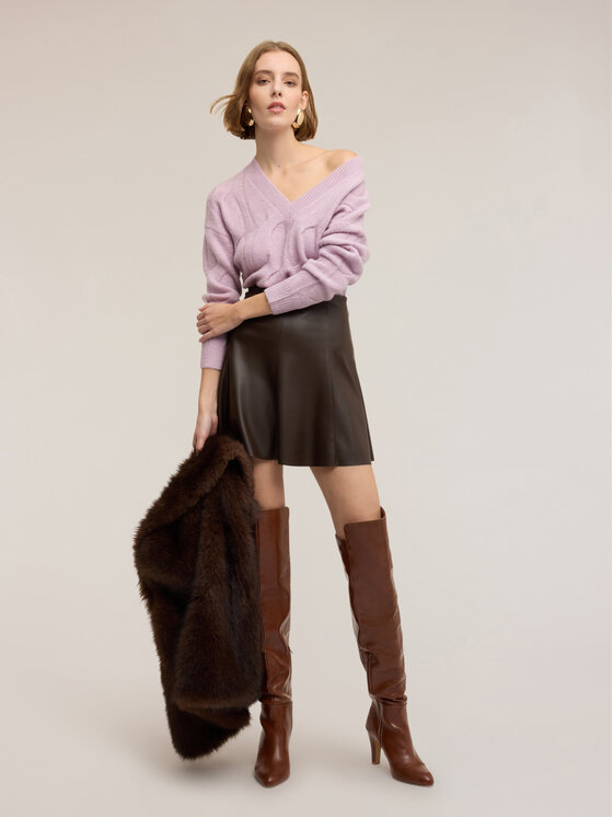 Motivi Motivi Maglione M029W003702N009 Viola Regular Fit