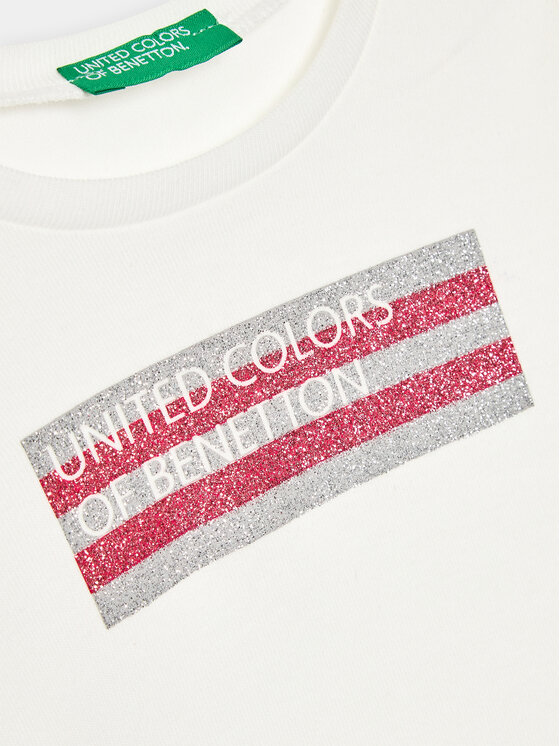 United Colors Of Benetton United Colors Of Benetton Μπλουζάκι 3I9WG10A3 Λευκό Regular Fit