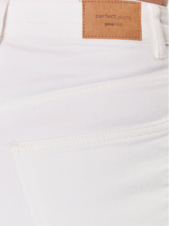 Gina Tricot Gina Tricot Τζιν 18983 Λευκό Slim Fit