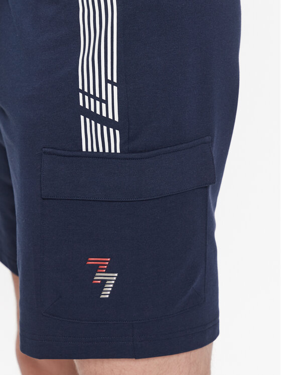 EA7 Emporio Armani EA7 Emporio Armani Sportovní kraťasy 3RPS55 PJLIZ 1554 Tmavomodrá Regular Fit