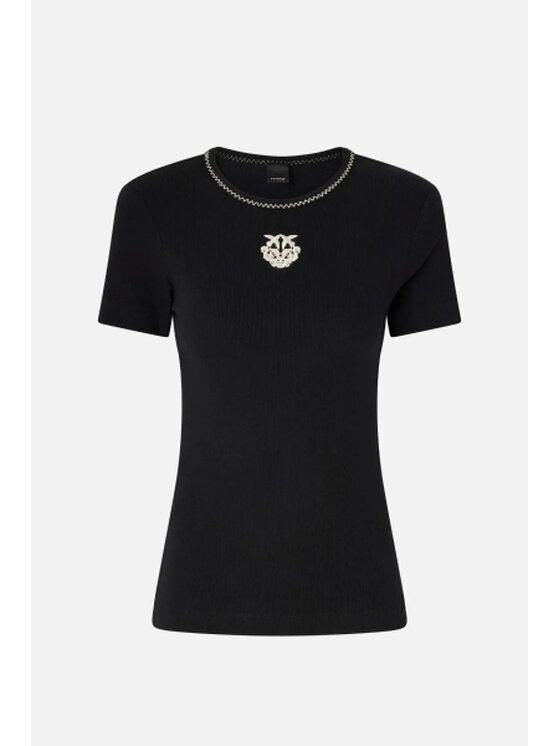 PINKO PINKO T-Shirt Brugherio Μαύρο Regular Fit