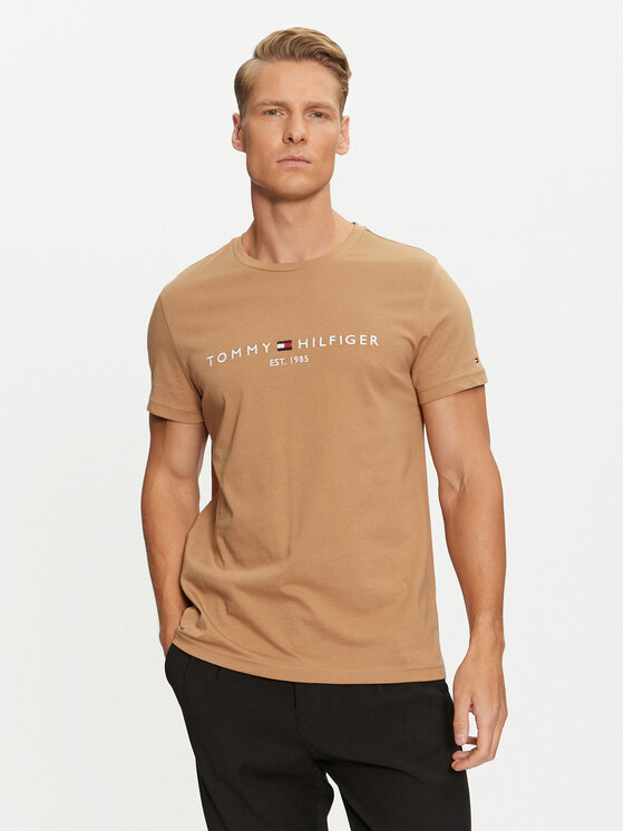 Tommy Hilfiger T-shirt Logo MW0MW11797 Bež Regular Fit