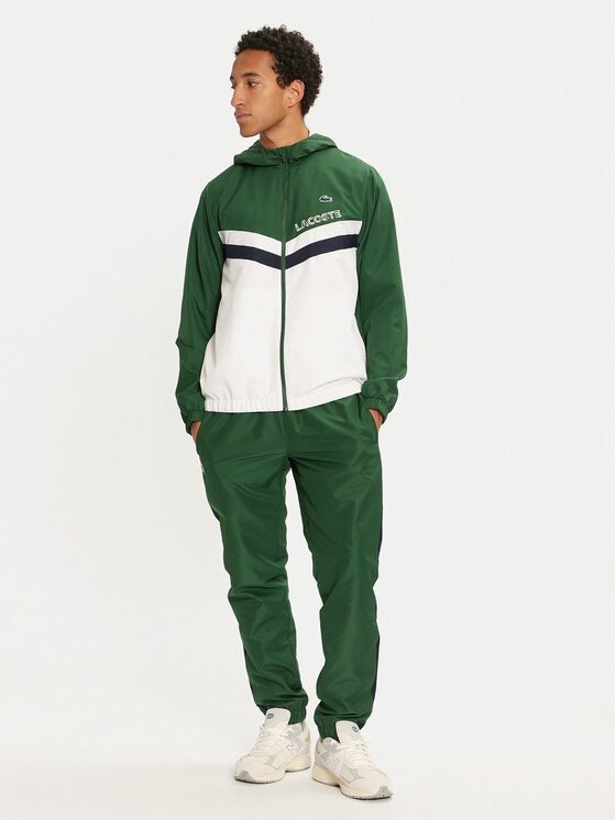 Lacoste Lacoste Tepláková souprava WH4241 Zelená Regular Fit