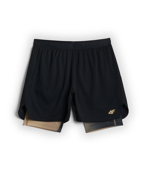 4F 4F Szorty sportowe GOLDEN WARRIOR Czarny Regular Fit
