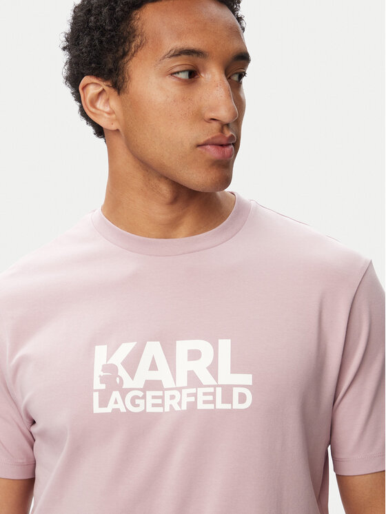 KARL LAGERFELD KARL LAGERFELD Marškinėliai 755780 563235 Rožinė Regular Fit