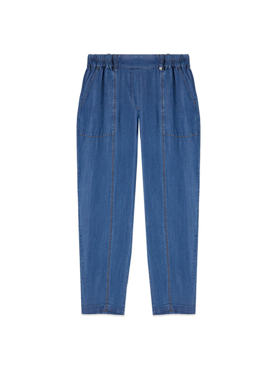 Oltre Oltre Jeansy P404J002552N024 Niebieski Boy Fit