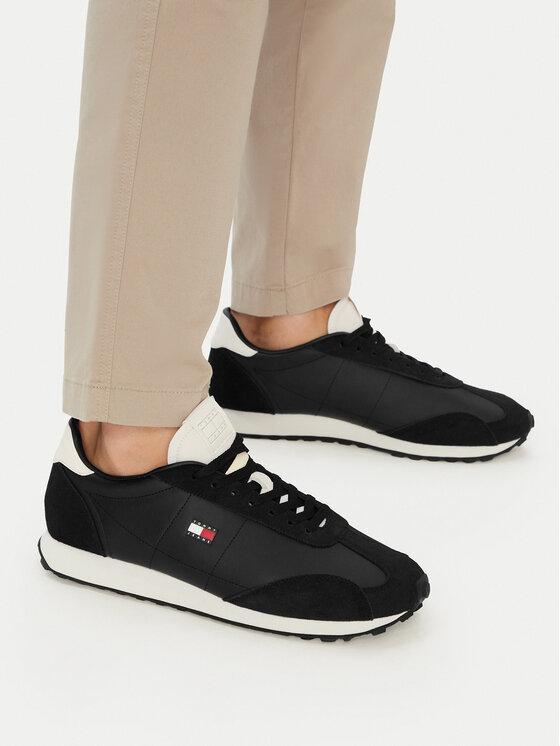 Tommy Jeans Сникърси Tjm Retro Runner Archive Mix Mat EM0EM01763 Черен