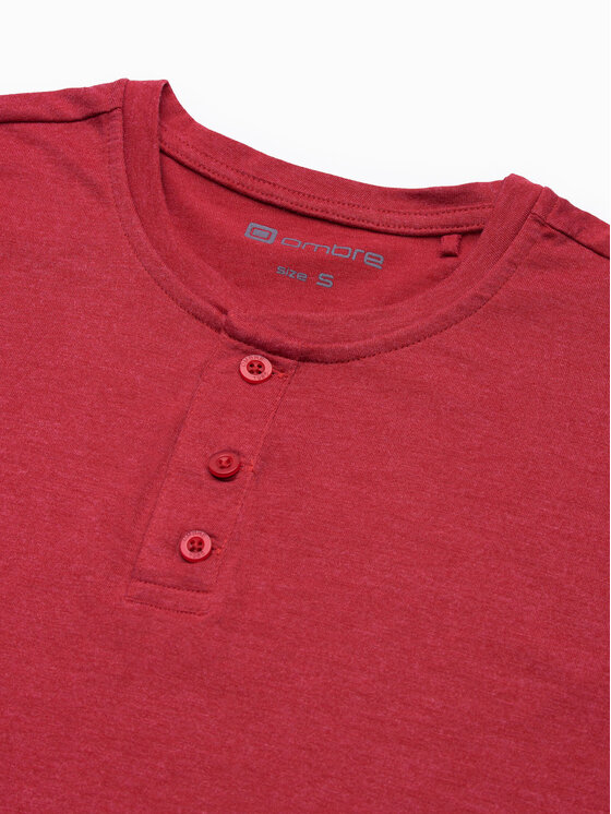 Ombre Ombre Polo S1390 Czerwony Regular Fit