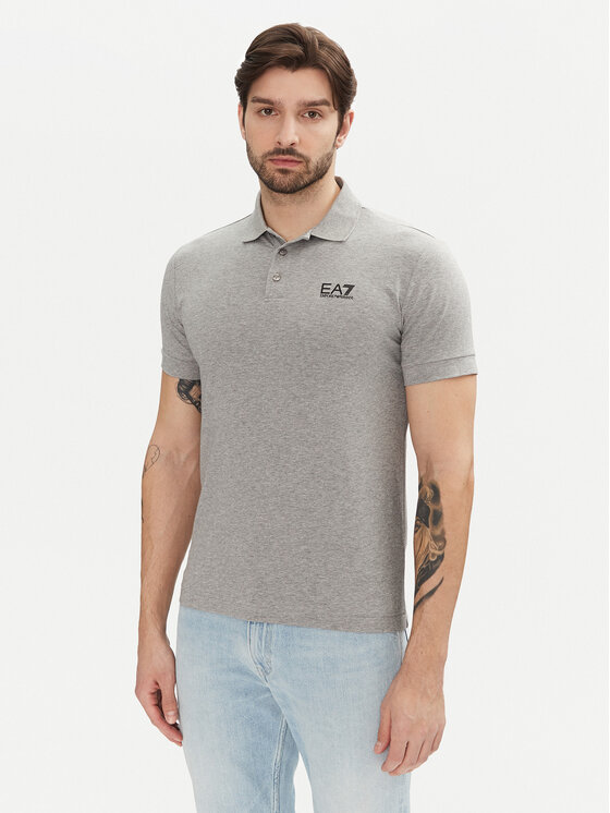 EA7 Emporio Armani EA7 Emporio Armani Polokošile 8NPF14 PJVQZ 3905 Šedá Regular Fit