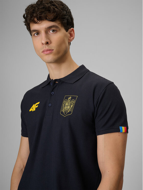 4F 4F T-Shirt TEAMWEAR Granatowy Regular Fit