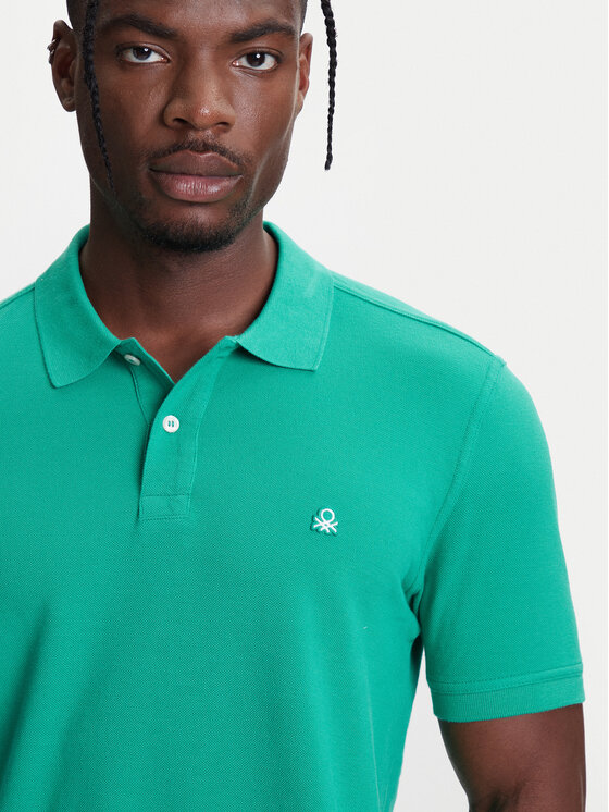 United Colors Of Benetton United Colors Of Benetton Tricou polo 3089J3179 Verde Regular Fit