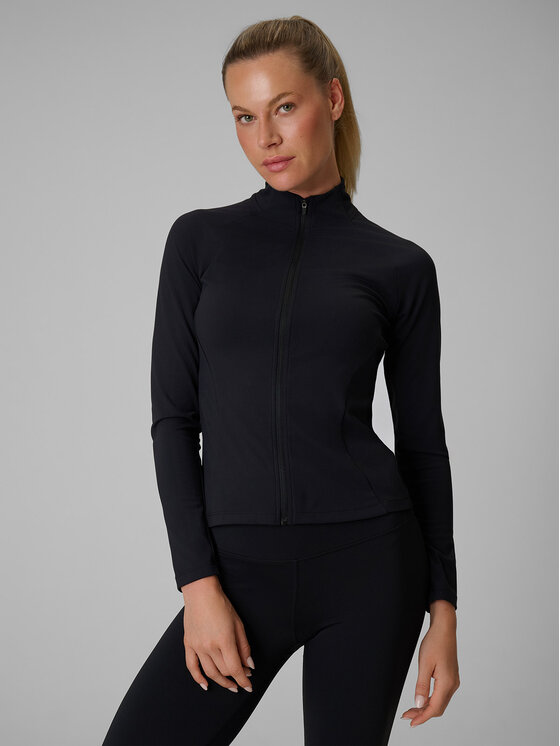 4F 4F Bluza techniczna BASIC+ Czarny Slim Fit