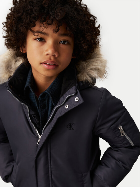 Calvin Klein Jeans Calvin Klein Jeans Parka IB0IB02253 Schwarz Regular Fit